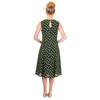 Dancing Days - Songbird Flare dress - Green/White Product image